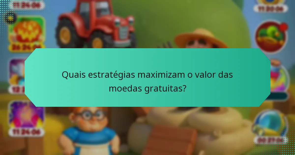 Quais estratégias maximizam o valor das moedas gratuitas?
